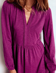 Boden Naomi Relaxed Jersey Dress - Plum Jam