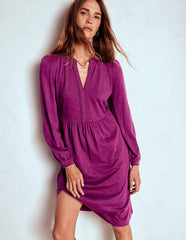 Boden Naomi Relaxed Jersey Dress - Plum Jam