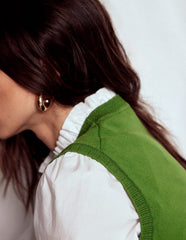 Boden Emilia Cotton Crew Neck Vest - Promenade Green