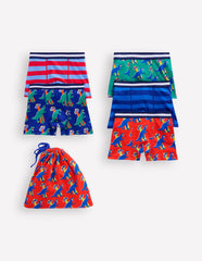 Boden 5 - Pack Boxers - Multi Dino/Stripe