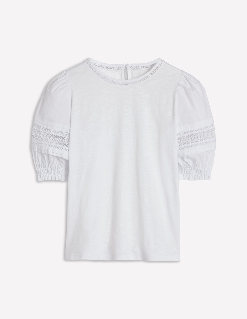 Boden Lottie Puff Sleeve Top - White