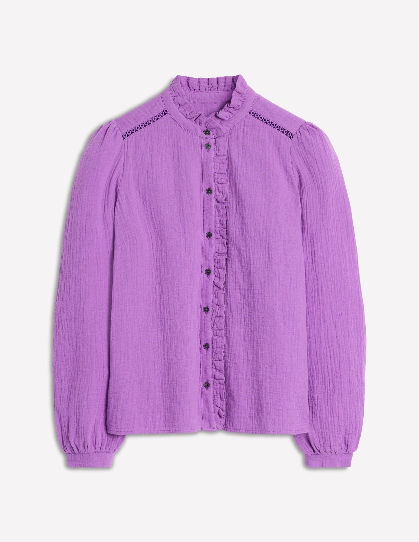 Boden Helena Double Cloth Top - Amethyst Purple