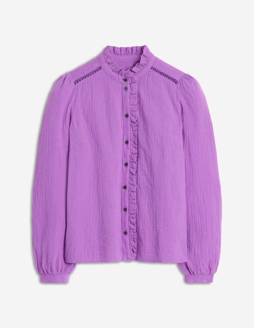 Boden Helena Double Cloth Top - Amethyst Purple