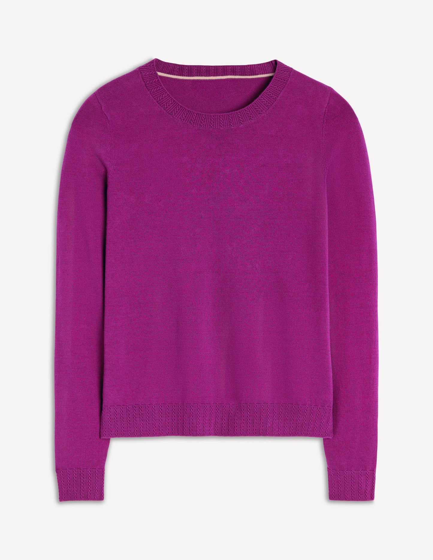 Boden Emilia Cotton Crew Sweater - Regal Purple
