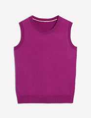 Boden Emilia Cotton Crew Neck Vest - Regal Purple