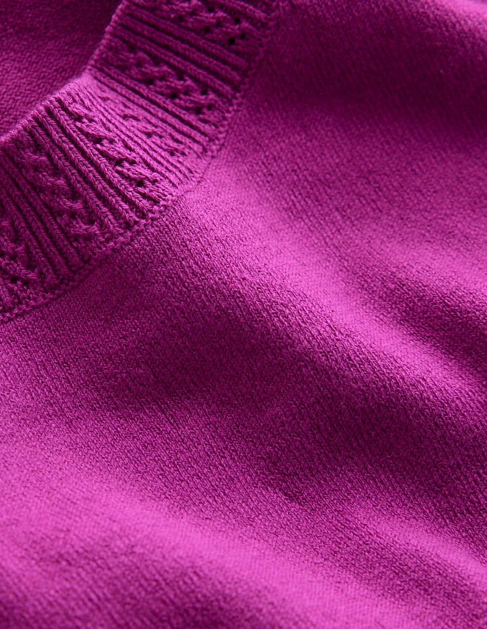 Boden Emilia Cotton Crew Neck Vest - Regal Purple