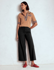Boden Belgravia Ponte Crop Pants - BLACK