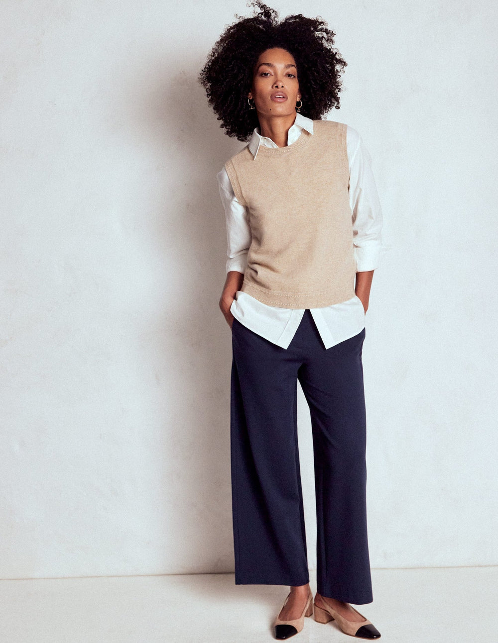 Boden Belgravia Ponte Crop Pants - Navy