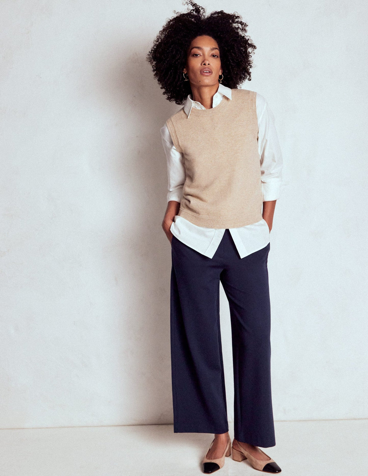 Boden Belgravia Ponte Crop Pants - Navy