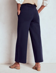 Boden Belgravia Ponte Crop Pants - Navy