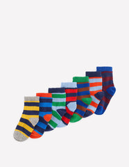 Boden 7 - Pack Baby Socks - Multi Stripe