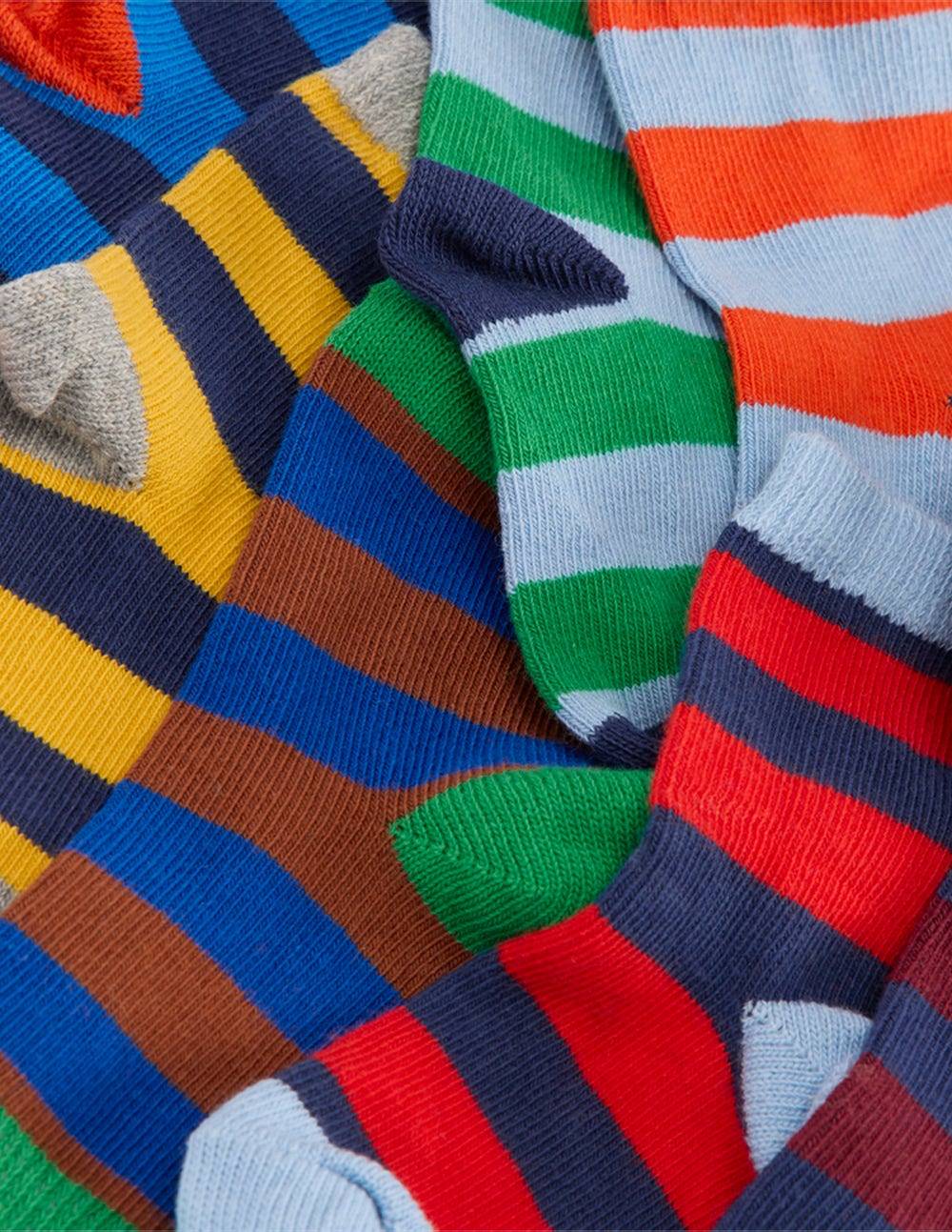 Boden 7 - Pack Baby Socks - Multi Stripe