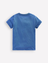 Boden Short Sleeve Riso T-shirt - Delft Extinct Animals