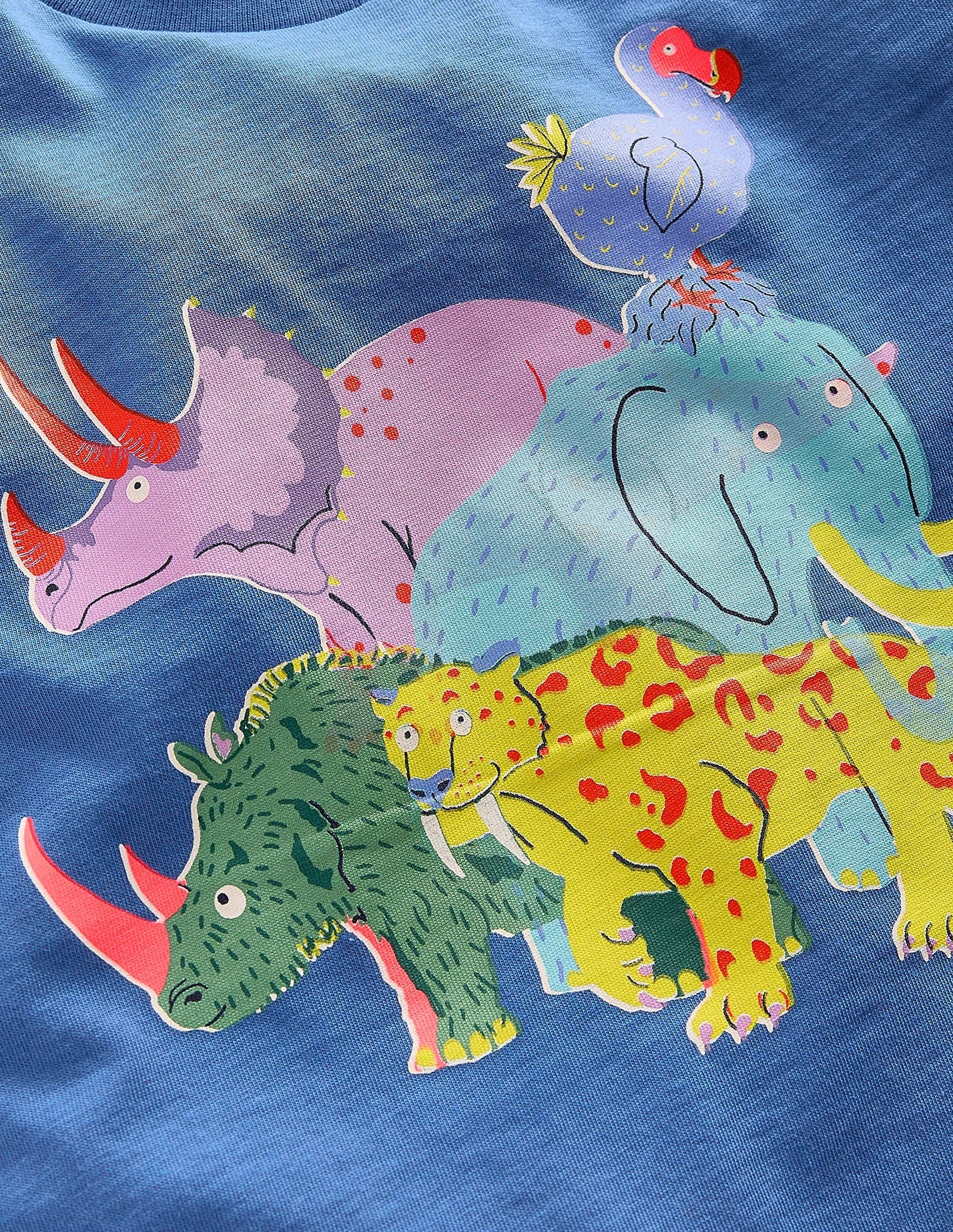 Boden Short Sleeve Riso T-shirt - Delft Extinct Animals
