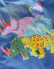 Boden Short Sleeve Riso T-shirt - Delft Extinct Animals