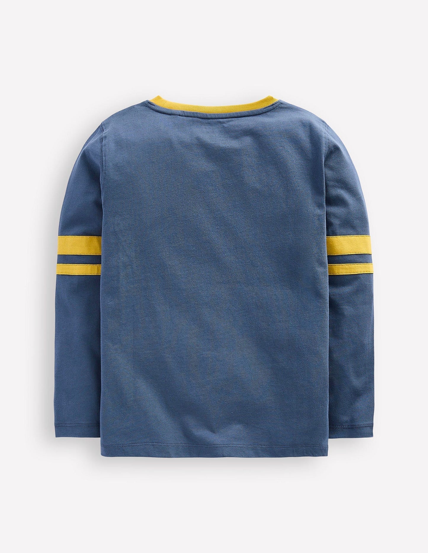 Boden Colour Block T-shirt - Robot Blue/ Canary Yellow