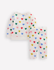 Boden Sweatshirt Play Set - Multi hearts