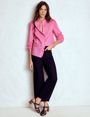 Boden Helena Cotton Dobby Top - Rose Bloom