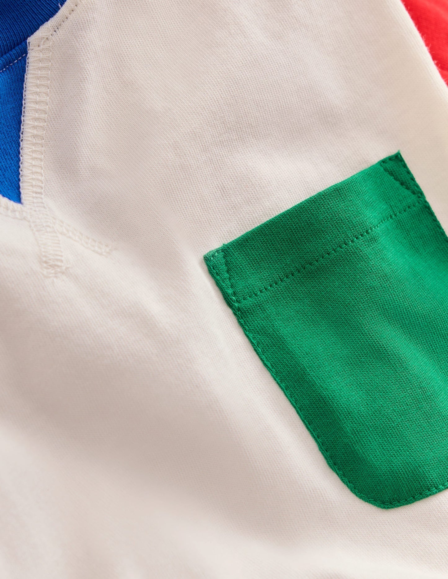 Boden Colour Block T-shirt - Soft Ivory Multi