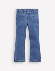 Boden Denim Kick Flare Pants - Denim Hearts