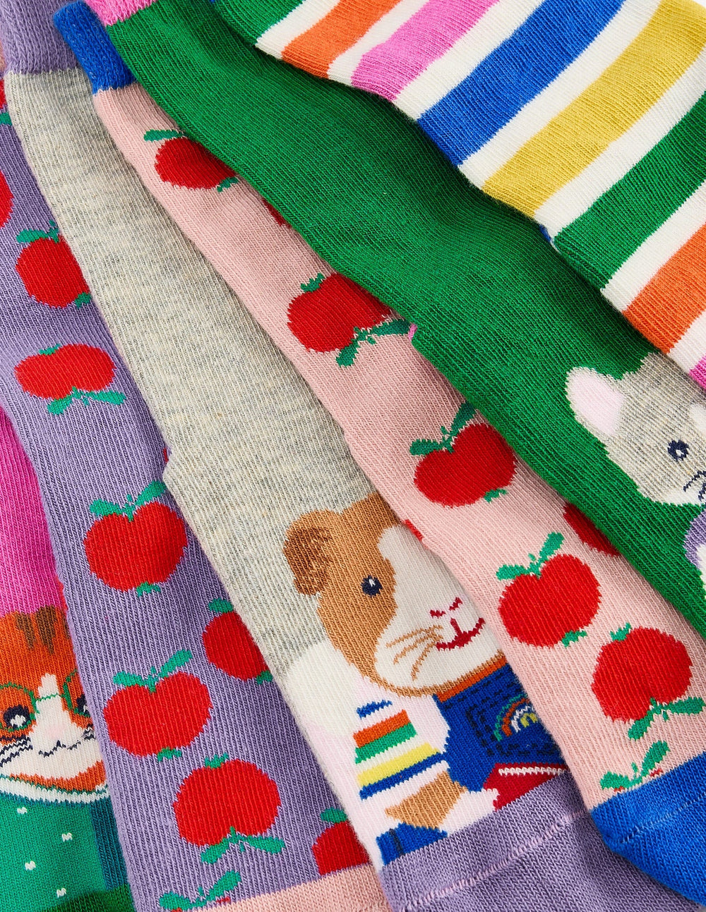 Boden Socks 7 Pack - School Animals